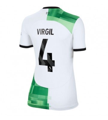 Liverpool Virgil van Dijk #4 Udebanetrøje Dame 2023-24 Kort ærmer